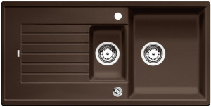 BLANCO 515071 Dřez Zia 6 S s excentrem Silgranit PuraDur kávová
