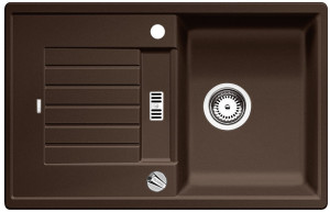 BLANCO 515069 Dřez Zia 45 S s excentrem Silgranit PuraDur kávová