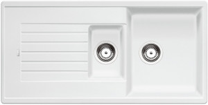 BLANCO 514742 Dřez Zia 6 S bez excentru Silgranit PuraDur bílá