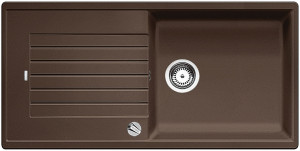 BLANCO 517567 Dřez Zia XL 6 S s excentrem Silgranit PuraDur kávová