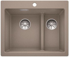 BLANCO 521696 Dřez Pleon 6 Split InFino bez excentru Silgranit PuraDur tartufo