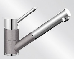 BLANCO 516765 Baterie Antas-S výsuvná sprcha Silgranit-look aluminium/chrom