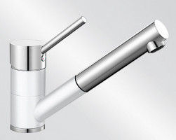 BLANCO 516766 Baterie Antas-S výsuvná sprcha Silgranit-look bílá/chrom