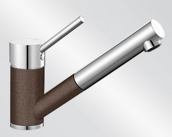 BLANCO 516773 Baterie Antas-S výsuvná sprcha Silgranit-look kávová/chrom