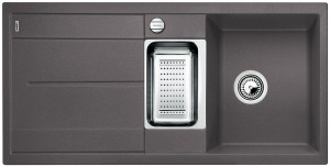 BLANCO 519118 Dřez Metra 6 S-F s excentrem Silgranit PuraDur šedá skála