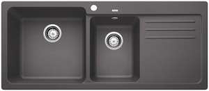 BLANCO 519655 Dřez Naya 8 S bez excentru Silgranit dřez vlevo šedá skála