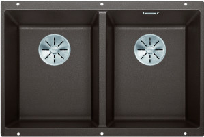 BLANCO 523583 Dřez Subline 350/350-U InFino manuál Silgranit PuraDur kávová