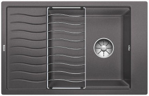 BLANCO 524845 Dřez Elon XL 6 S bez excentru Silgranit PuraDur šedá skála