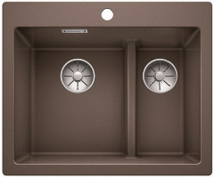BLANCO 521698 Dřez Pleon 6 Split InFino bez excentru Silgranit PuraDur kávová