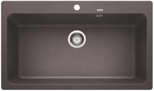 BLANCO 521813 Dřez Naya XL 9 bez excentru Silgranit PuraDur šedá skála