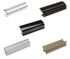 K-SEVROLL vzorky povrchových úprav úchytových lišt