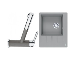 FRANKE Set G215ŠK CNG 611-62 TL/2 šedý kámen + FC 3055.084