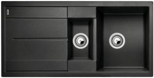 BLANCO 525927 Dřez Metra 6 S bez excentru Silgranit PuraDur černá