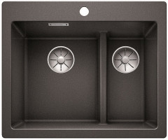 BLANCO 525955 Dřez Pleon 6 Split InFino bez excentru Silgranit PuraDur černá