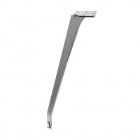 MILADESIGN zkosená designová stolová noha ET N42026 stříbrná 420 mm