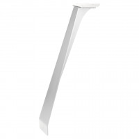 MILADESIGN zkosená designová stolová noha ET N72110 bílá 720 mm