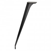 MILADESIGN zkosená designová stolová noha ET N72026 černá 720 mm
