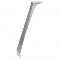 MILADESIGN zkosená designová stolová noha ET N72110 stříbrná 720 mm