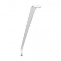 MILADESIGN zkosená designová stolová noha ET N42026 bílá 420 mm