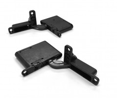 FURNITAL závěs zafrézovaný, černý bez pružiny levý