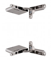 FURNITAL závěs zafrézovaný, niklovaný, bez pružiny, pravý