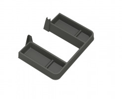 GOLLINUCCI Ochranný límec sifonu pod umyvadlo s přihrádkami 270mm antracit