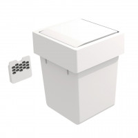 GOLLINUCCI Sorter na dveře s otočným víkem 174x176x229mm 1x5l bílá