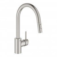 GROHE 31483DC2 Baterie kuchyňská Concetto, vytahovací sprcha duální, supersteel