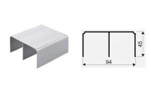 SEVROLL 02834 Comfort horní vedení 1,7m stříbrná