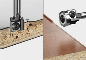 FESTOOL 499806 Lícovací fréza s vyměnitelnými břit. dest. S8 HW D19 12x12 KL OFK