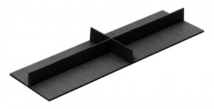 KES 009205 LiniQ příborník kříž 137x472mm černá