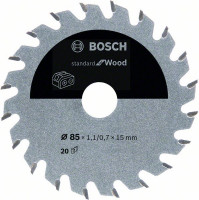 BOSCH 2608837666 Pilový kotouč Standard for Wood pro AKU pily 85×1,1×15mm, 20