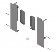 BLUM ZI4.2ES1 Merivobox, čelní příchyty vnitřní zásuvky E reling, světle šedá IG