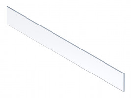 BLUM ZE4H1058G Merivobox, přední sklo vysoké, KB1200 bok 18/19 mm, čiré