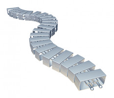 BACHMANN 930.059 kabelový organizér Cube stříbrná