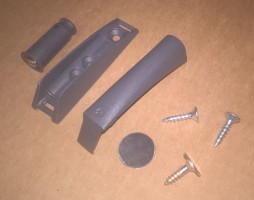 IF-zápustný magnet K-Lock 10x27mm antracit včetně adaptéru