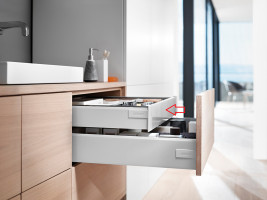 K-BLUM Antaro, zásuvka M 600mm/30kg, Blumotion/TOB, šedá, vnitřní