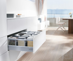 K-BLUM Antaro, zásuvka D 500mm/30kg, Blumotion/TOB, šedá, vrut