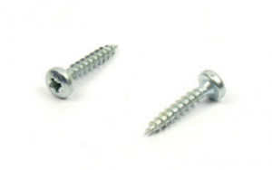 Vrut PZ 3x16mm půlkulatá hlava zinek bílý