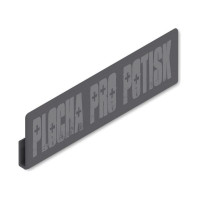 BLUM ABD.1000 Merivobox/Aventos top, vnější krytka pro potisk, tmavě šedá OG