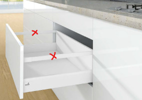 K-HETTICH ArciTech zásuvka 218, 400mm/40kg, bílá, SiSy