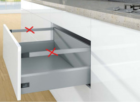 K-HETTICH ArciTech, čelní, stříbrný, 550/126/250, 60kg, SiSy