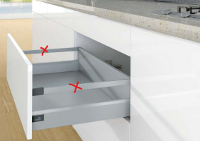 K-HETTICH Arcitech, čelní, stříbrný, 500/94/186, 40kg, SiSy