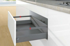 K-HETTICH ArciTech zásuvka 186, 450mm/40kg, antracit, SiSy