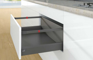 K-HETTICH ArciTech zásuvka 250, 650mm/60kg, antracit, SiSy