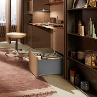 K-BLUM Legrabox, zásuvka F 400mm/40kg, Blumotion/TOB, šedá, vrut