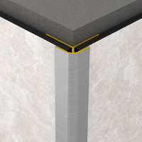 Rocko Tiles vnější rohový profil HNĚDÝ 2,8 m
