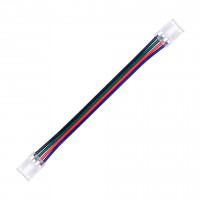 StrongLumio spojka LED pásek RGB COB 10mm - kabel čtyřlinka 150mm