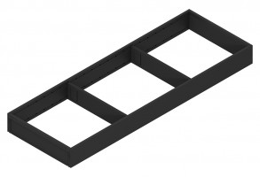 BLUM ZC7S600RS2 Ambia-line rámeček pro LBX/MVX, NL=600/Š=200 karbon černá CS-M