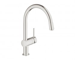 GROHE 32918DC0 Baterie Minta C-výpusť s vytahovacím perlátorem supersteel